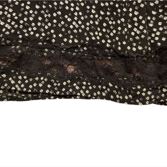 Mudd Womens Polka Dot Tank Top‎ with Bottom Lace Sleeveless Top T-Shirt - Picture 4 of 7